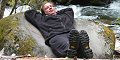 burKus kicking on a really comfy rock
